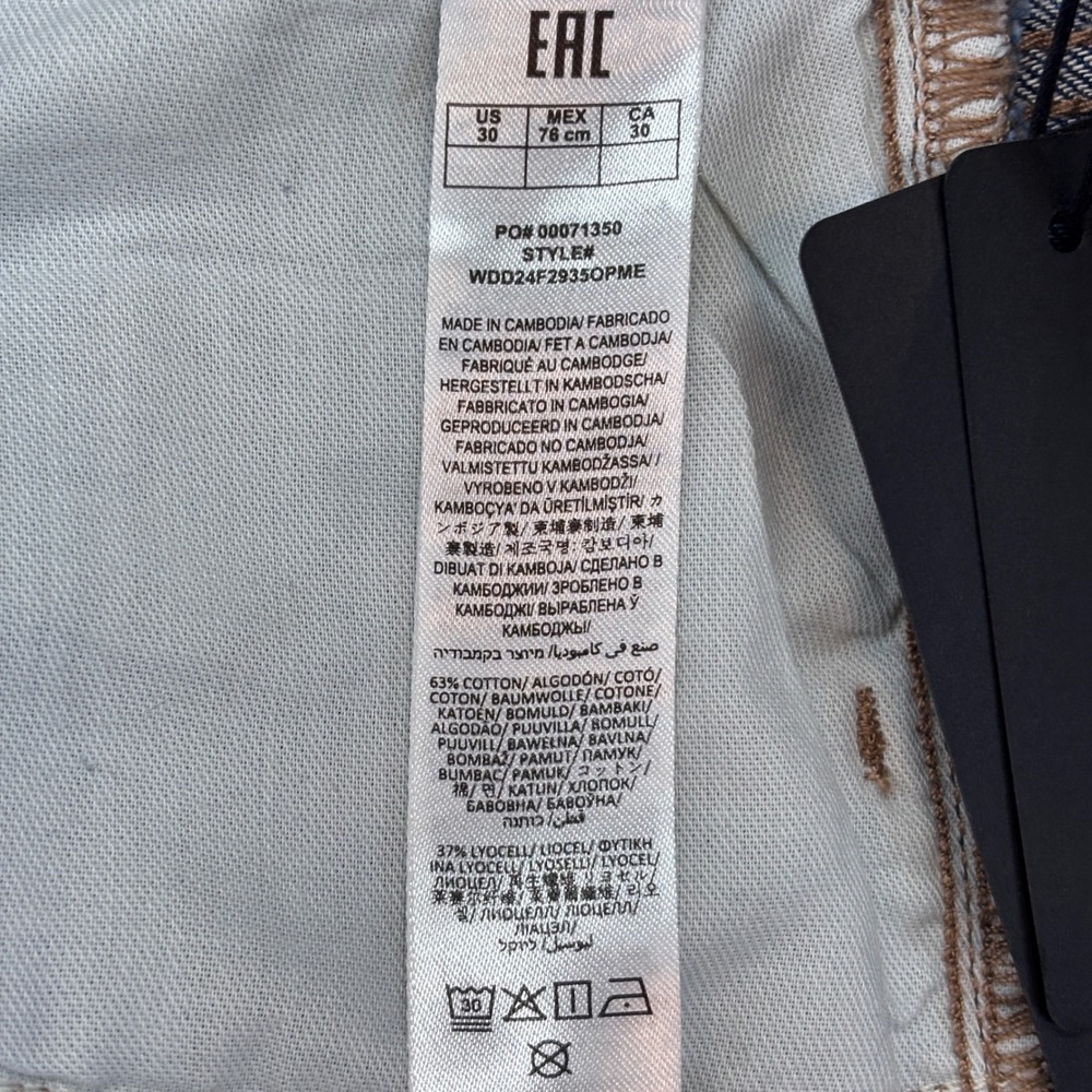 Rag & Bone Lori Mid Rise Wide Leg Jeans Medium Wash Size 30 WDD24F2935OPME New - Picture 10 of 14